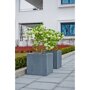 Pottery Pots Natural Block vierkante plantenbak grijs